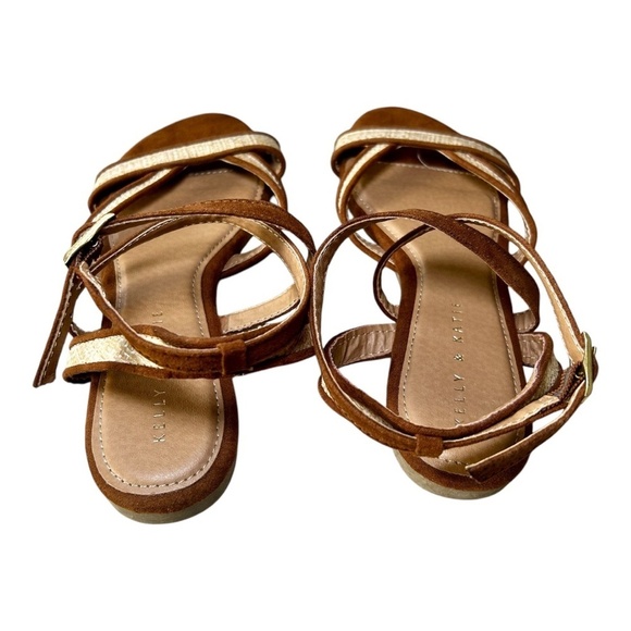 Kelly & Katie Spring/Summer Flat Sandals, New Condition, Size 8, Brown,Tan,Gold - Picture 5 of 6